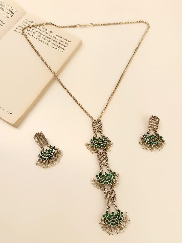 Reva Green Long Oxidized Set