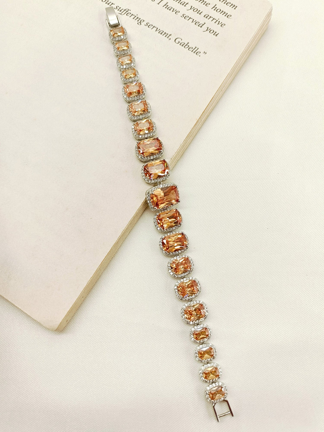 Irika Copper American Diamond Bracelet