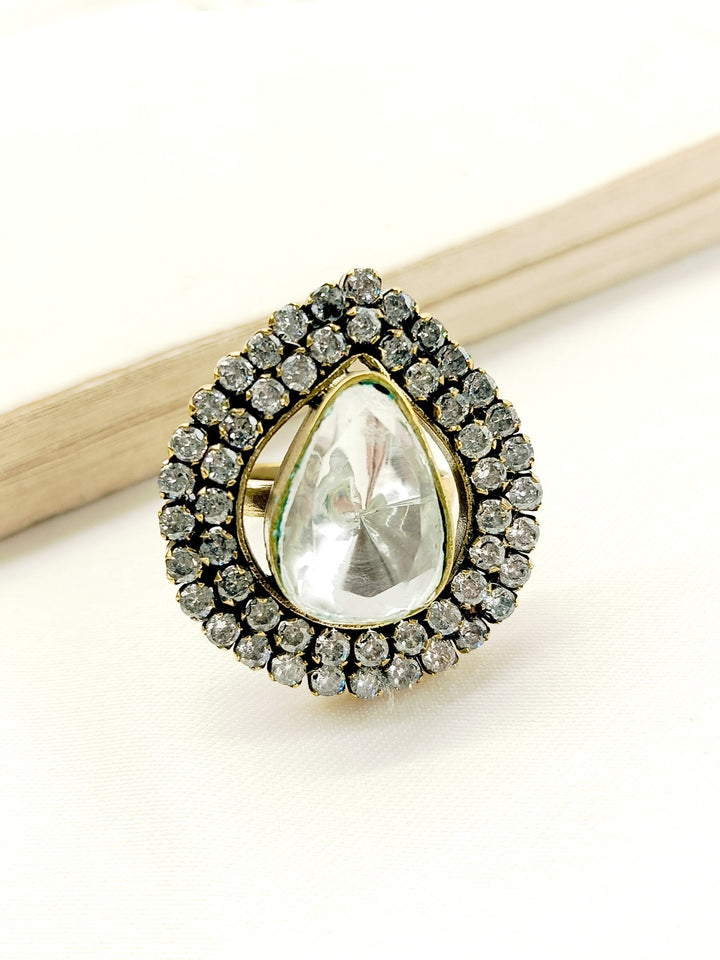 Ndale White Victorian Finger Ring