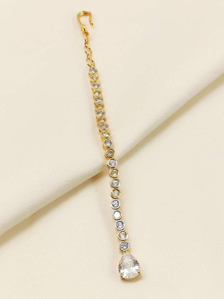 Fhana White American Diamond Teeka