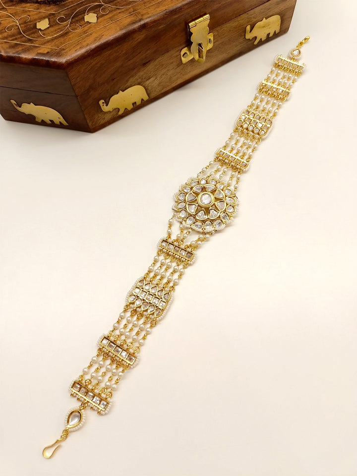 Heer Gold Plated Kundan Sheeshpatti