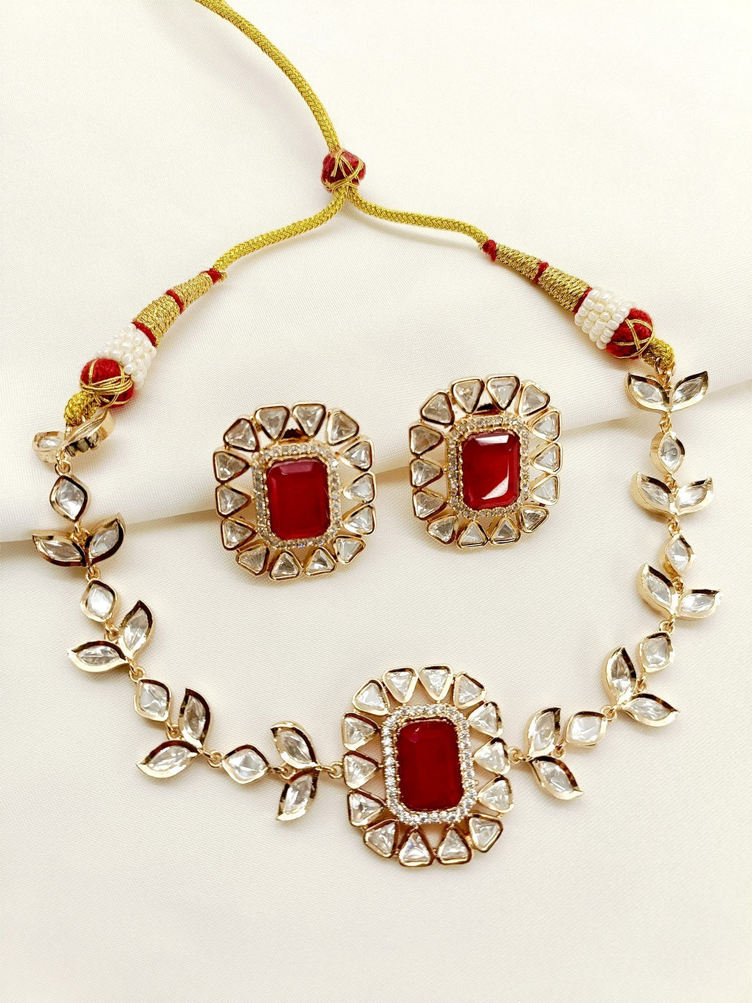 Stuti Ruby Kundan Choker Set