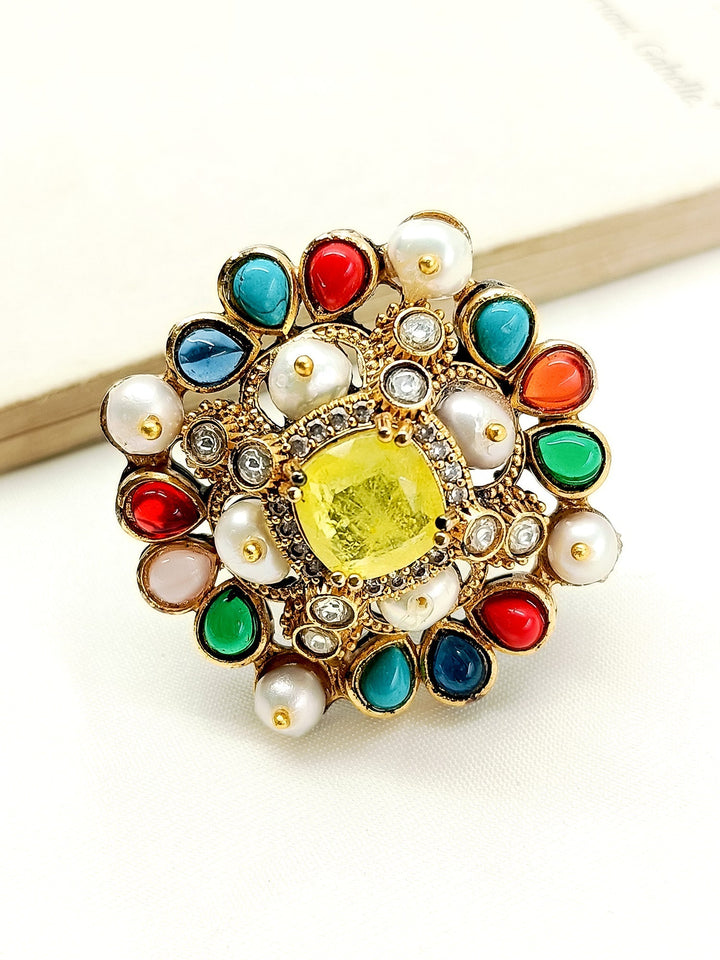 Begum Navaratna Victorian Finger Ring