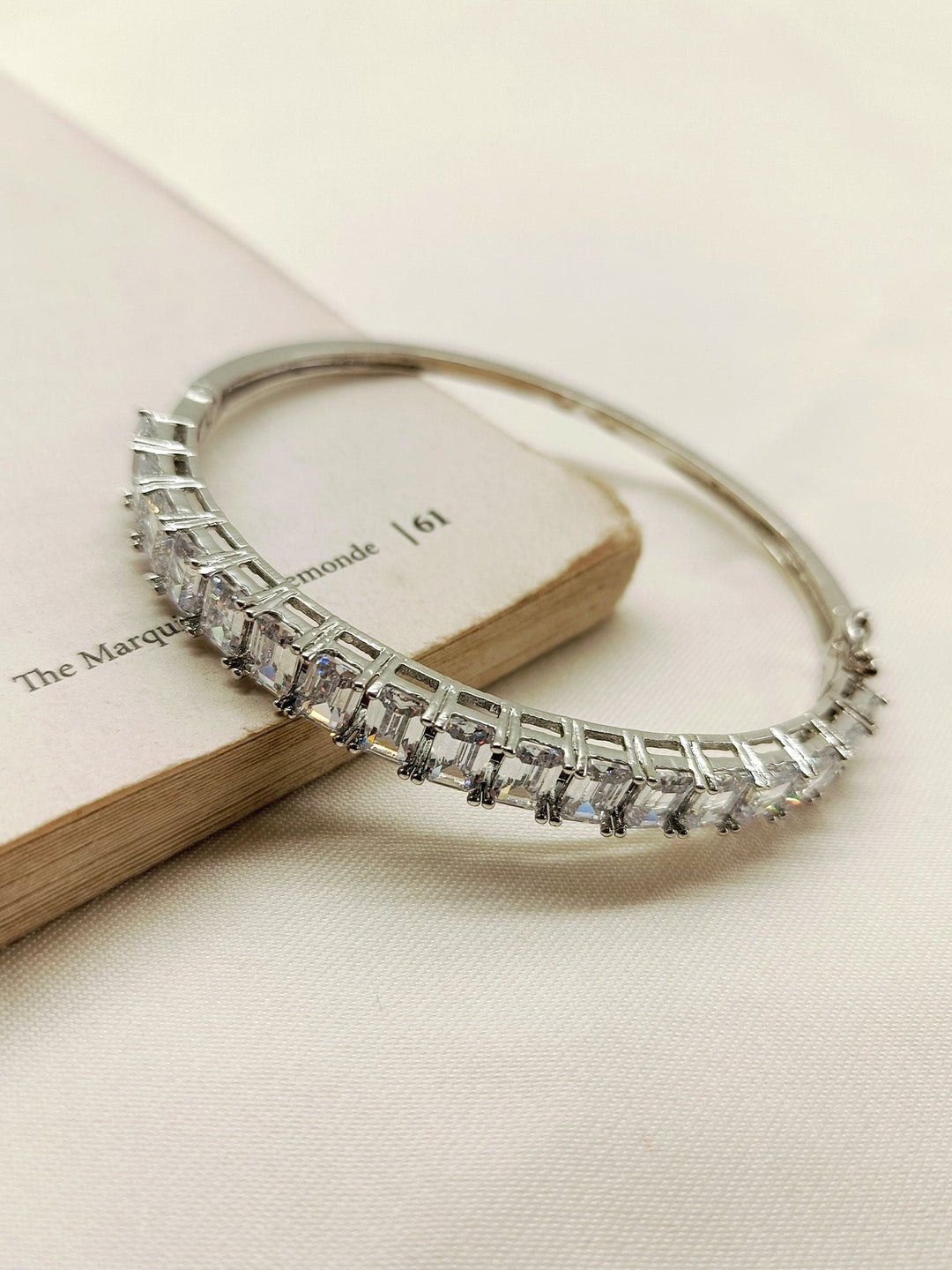 Ariana White American Diamond Bracelet