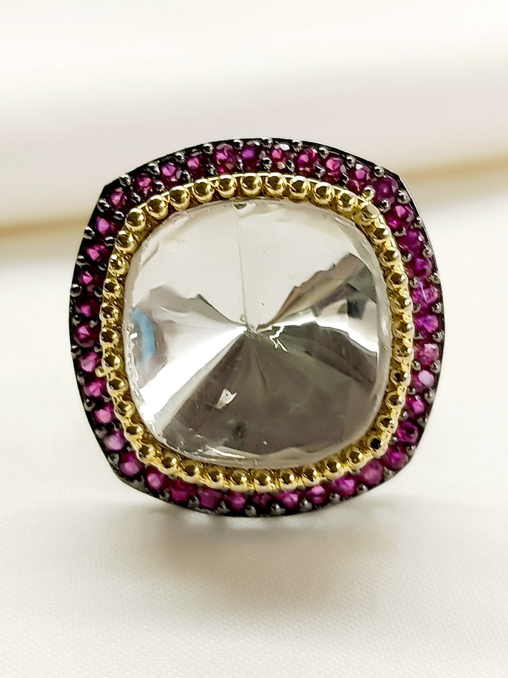 Wazeera Ruby Victorian Finger Ring