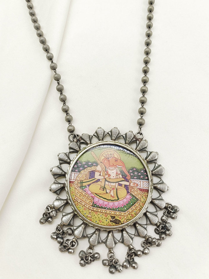 Prerana Multi Colour Oxidized Neckpiece