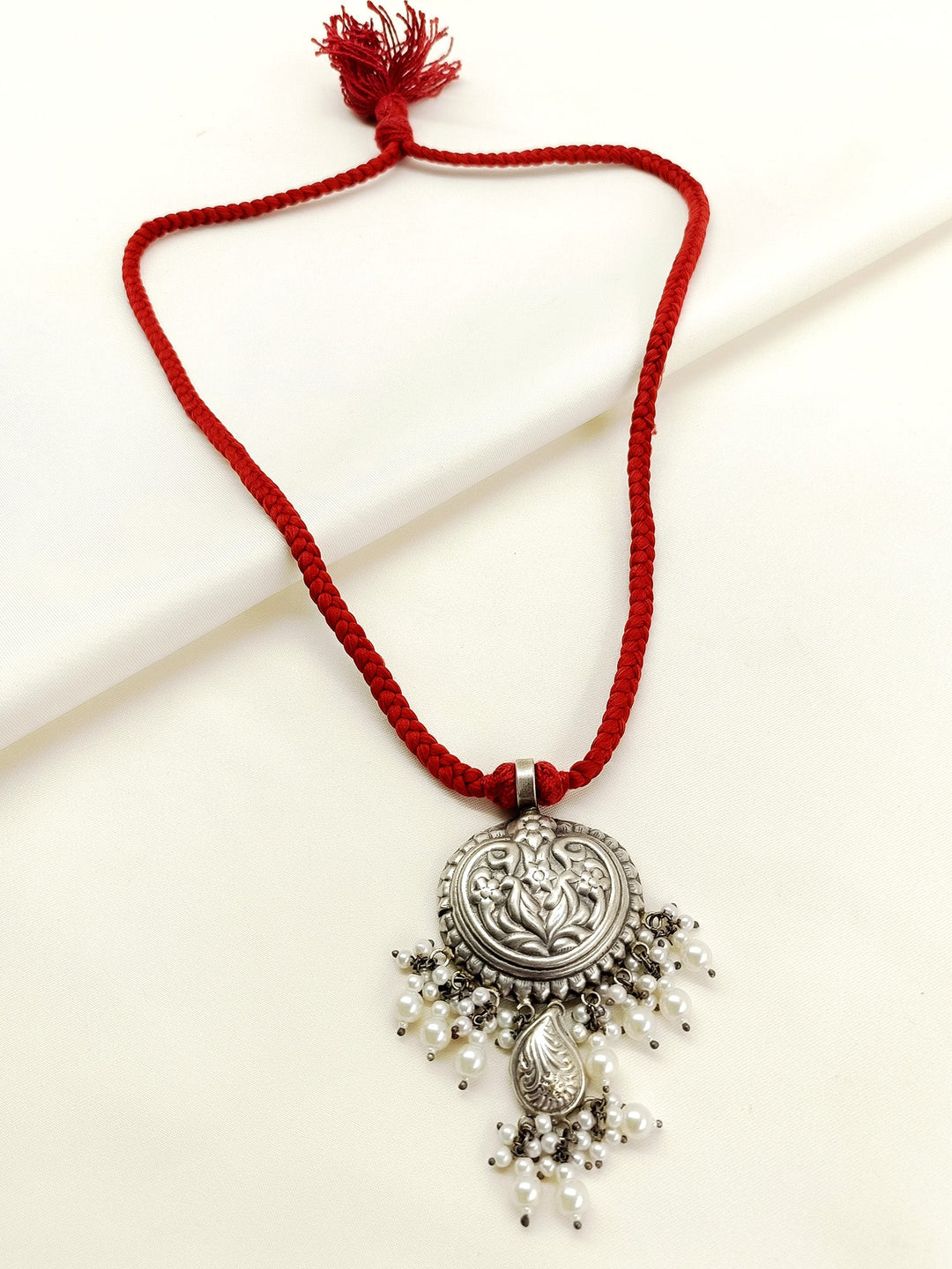 Lovis Red Men's Necklace Set