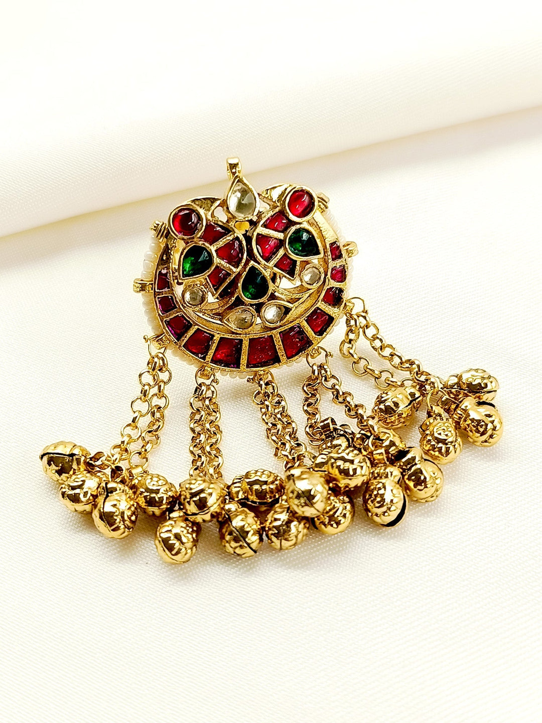 Amber M & G Kundan Finger Ring