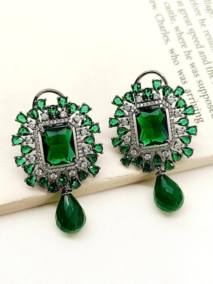 Sashwin Green Victorian Earrings