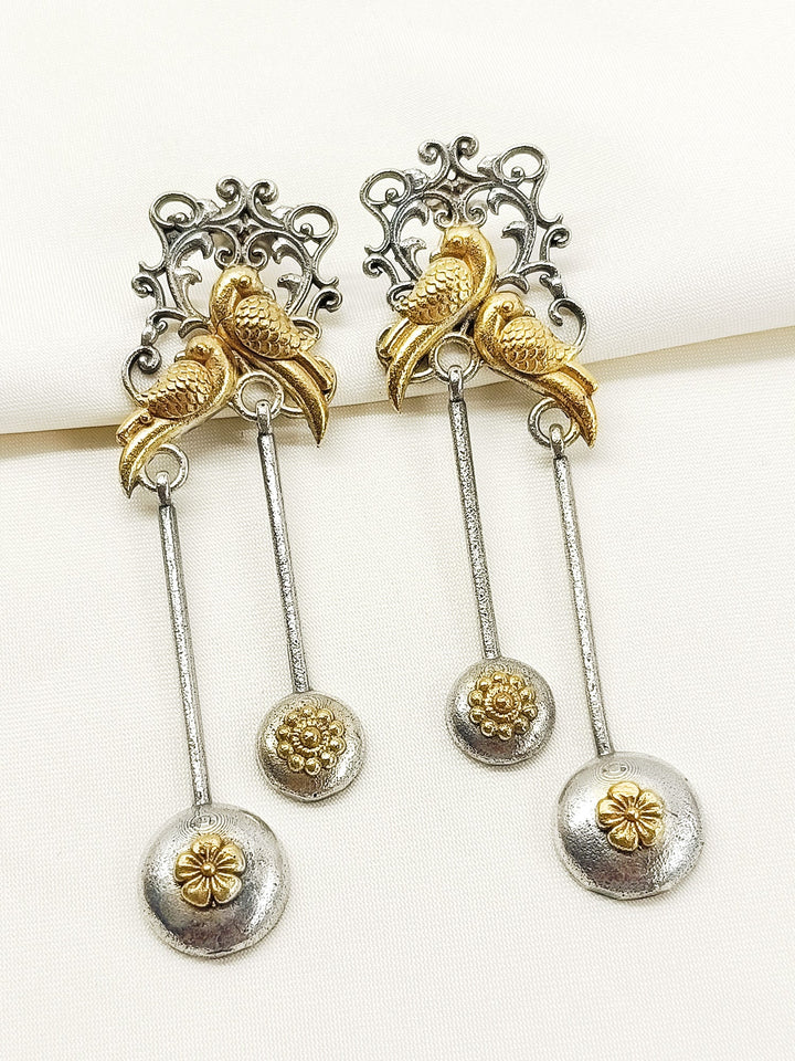 Saani Plain Oxidized Earring