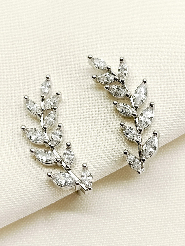 Pihu White American Diamond Earcuff