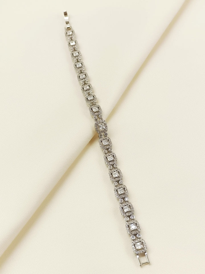 Malayeka White American Diamond Bracelet