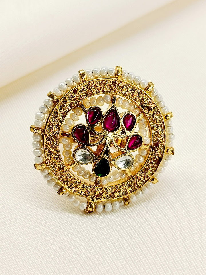 Ahana M & G Kundan Finger Ring