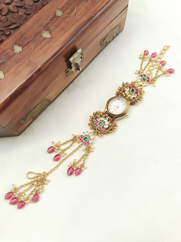 Gauri's Paachi Kundan Watch