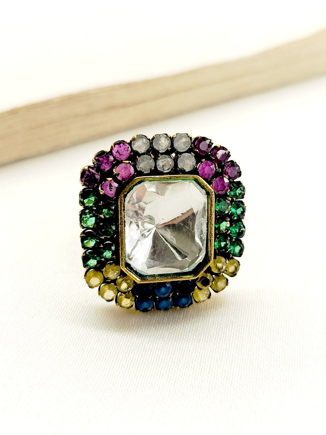 Avayah Multi Colour Victorian Finger Ring