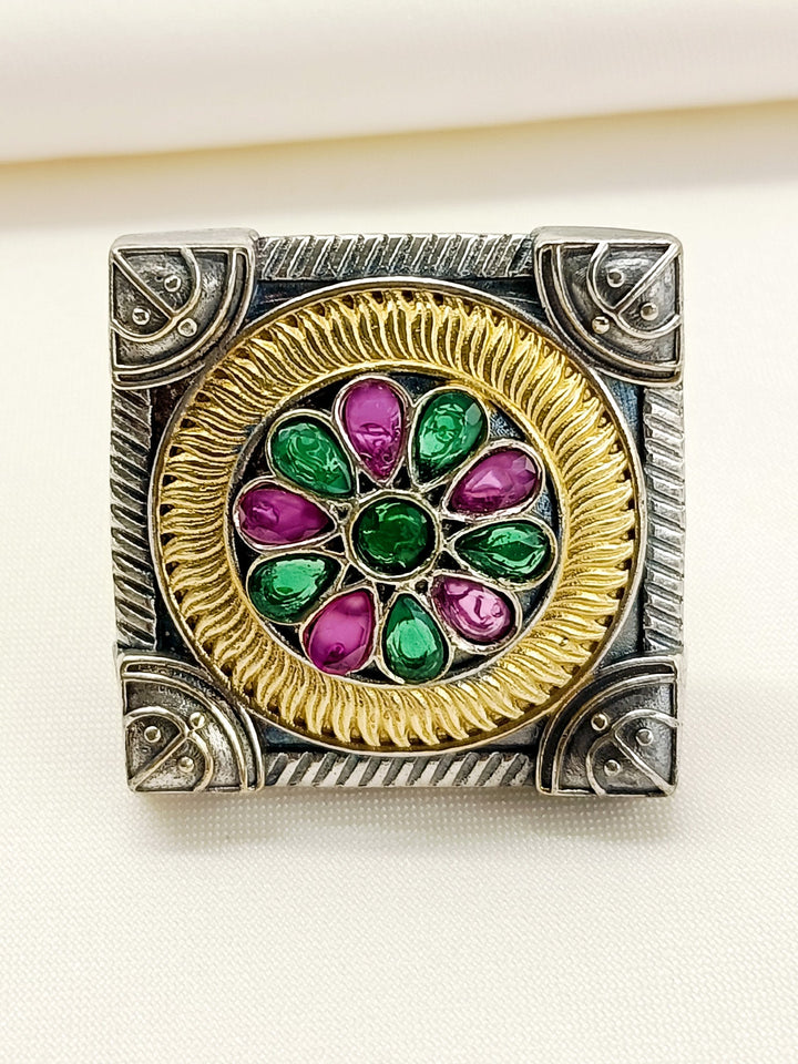 Georgia Multi Colour Oxidized Finger Ring