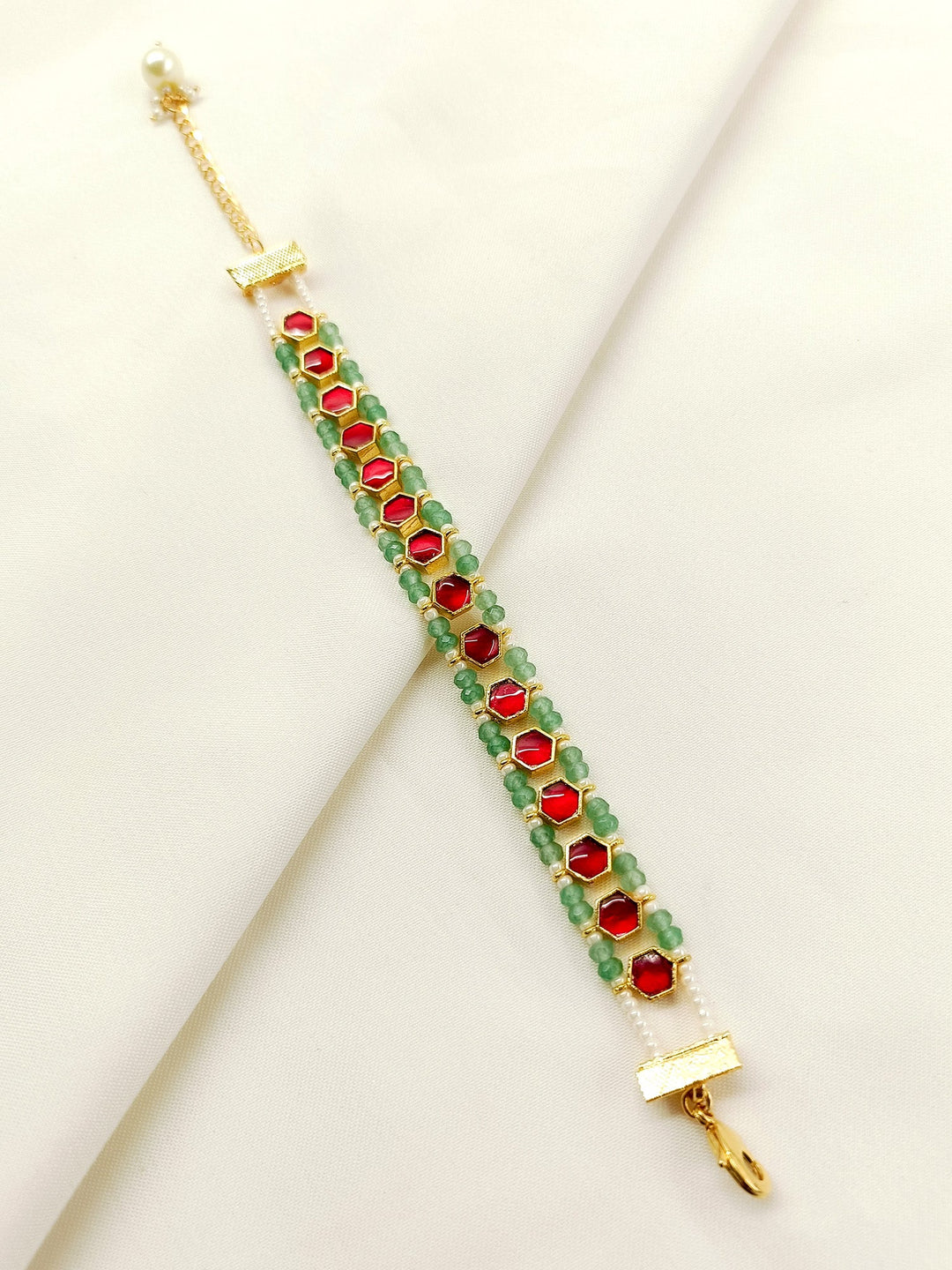 Ipshita R &amp; G Kundan Bracelet