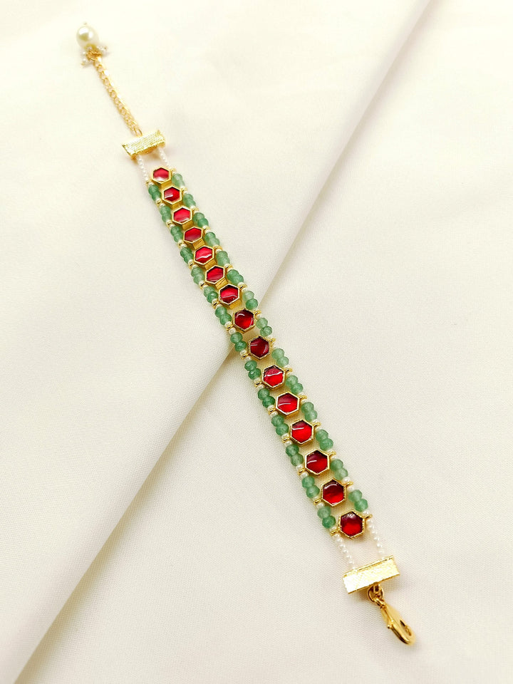 Ipshita R &amp; G Kundan Bracelet