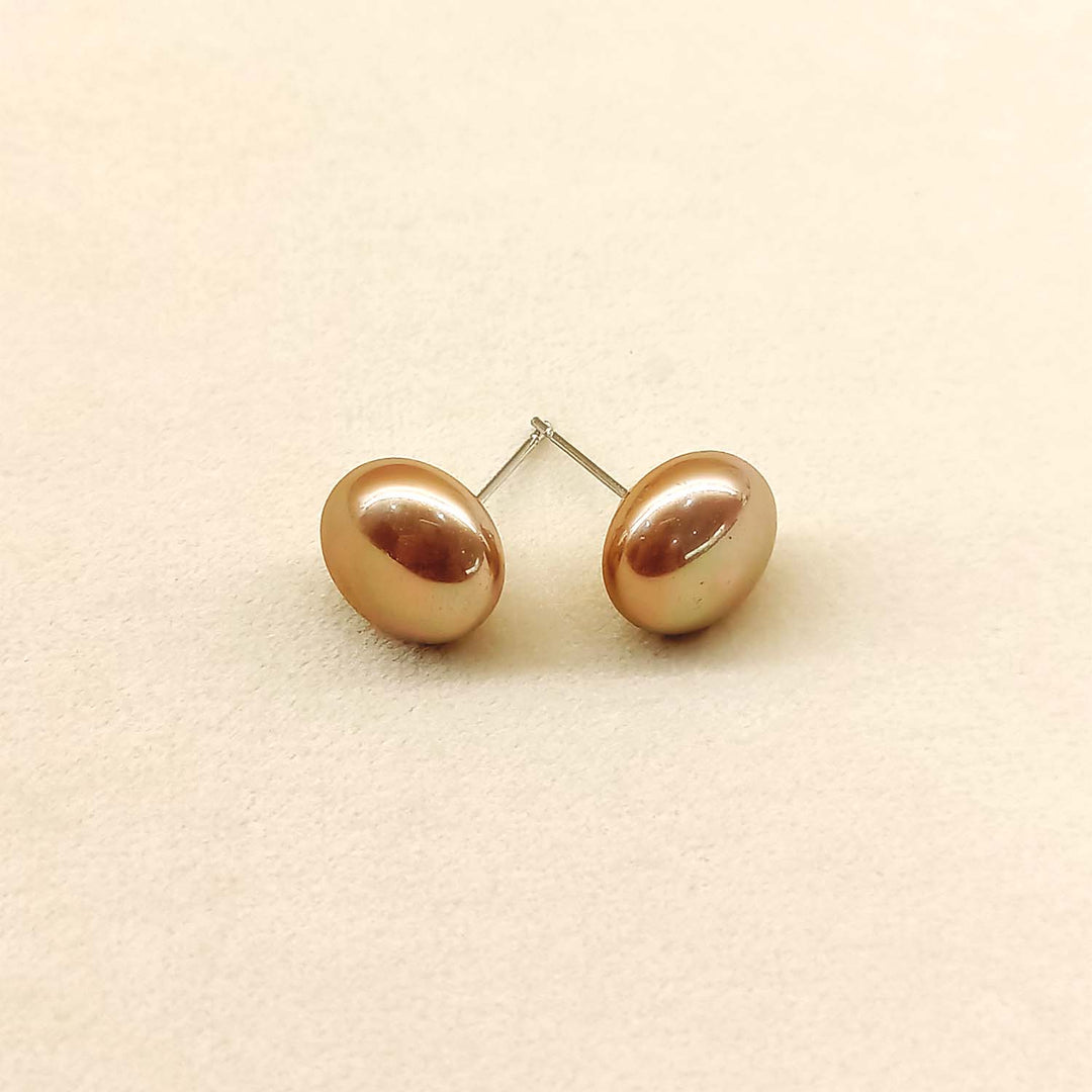 Angelina Brown natural Pearl Stud