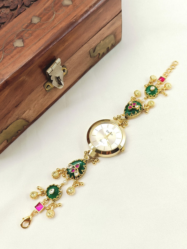 Shreya's Paachi Kundan Watch