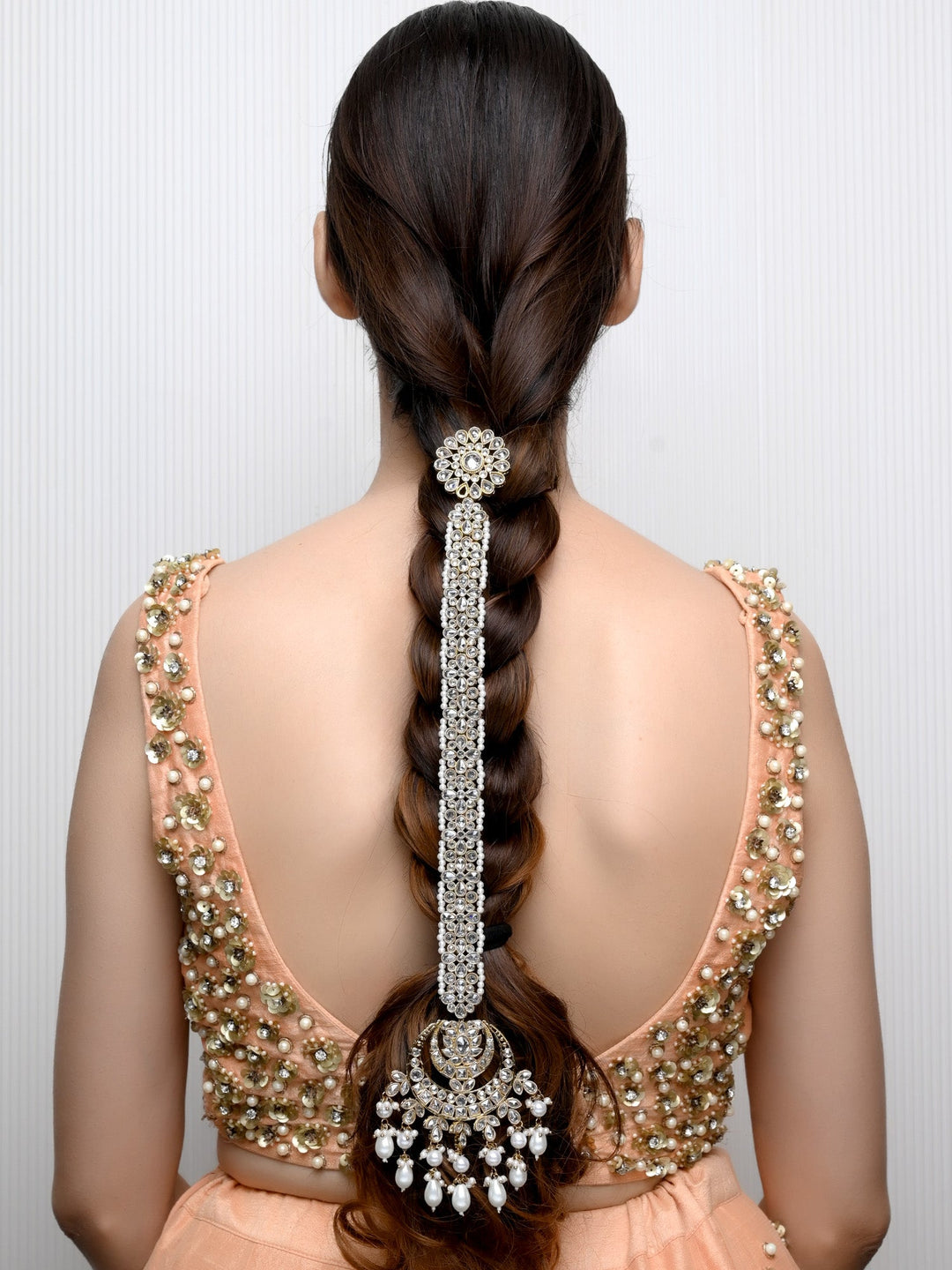 Dhavajee 0White Braid Accessories In Polki