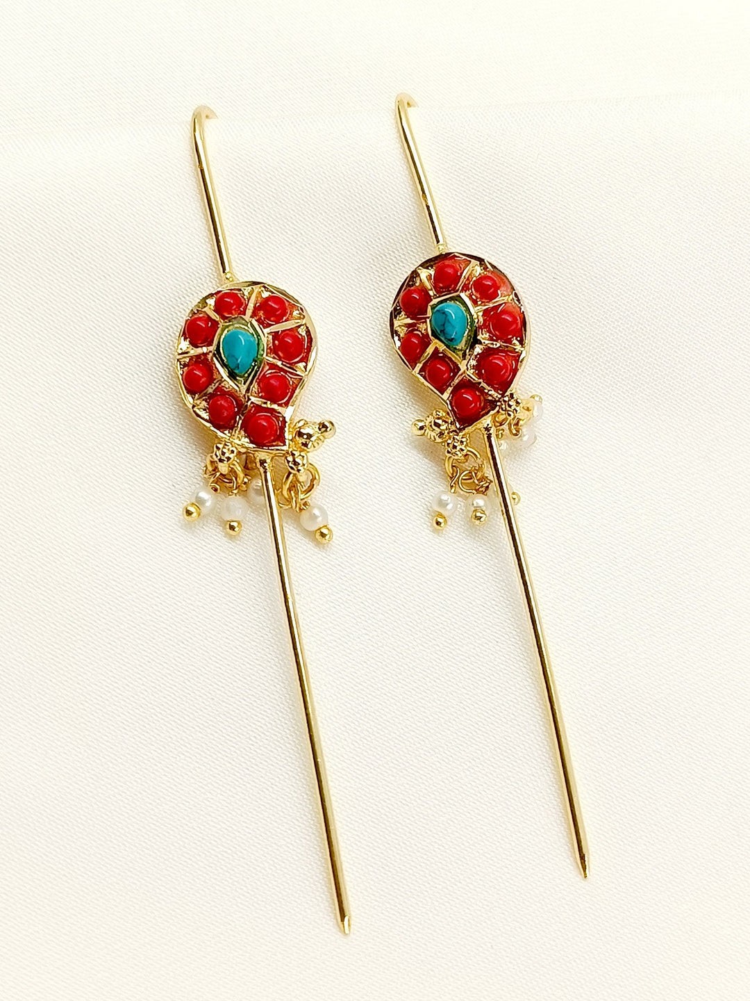 Mariam F & R Gold Plated Kundan Ear Cuff [ Price is for Pair ]