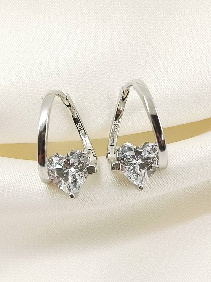 Sanjana White 92.5 Silver American Diamond Bali