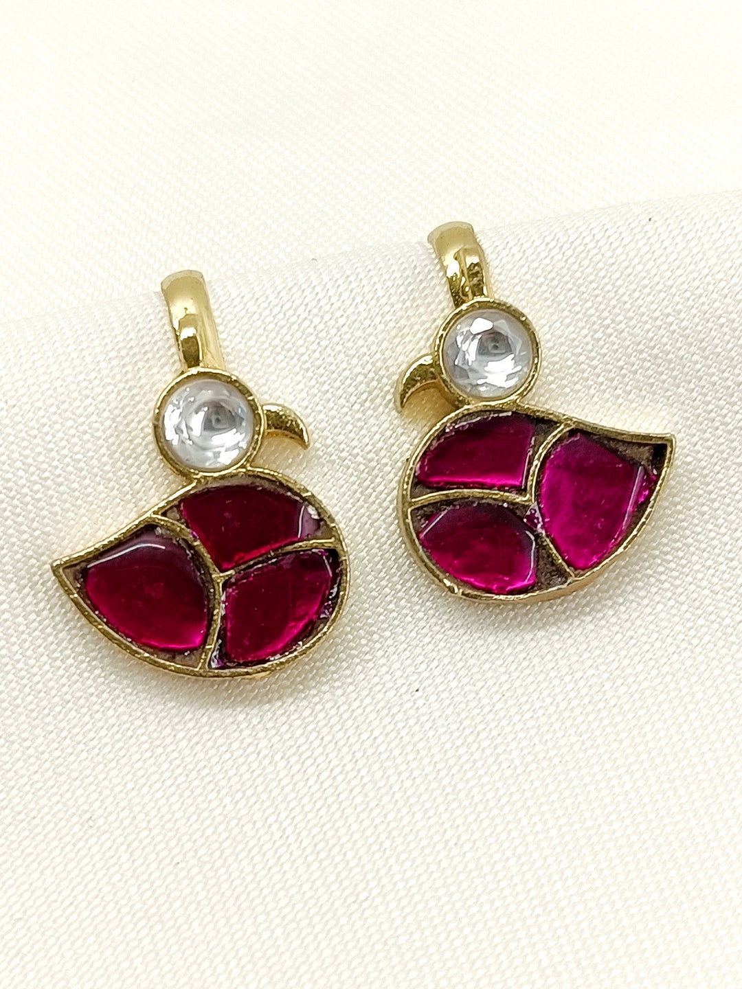 Shivaya Ruby Gold Plated Kundan Ear Cuff  [ Price is for Pair ]