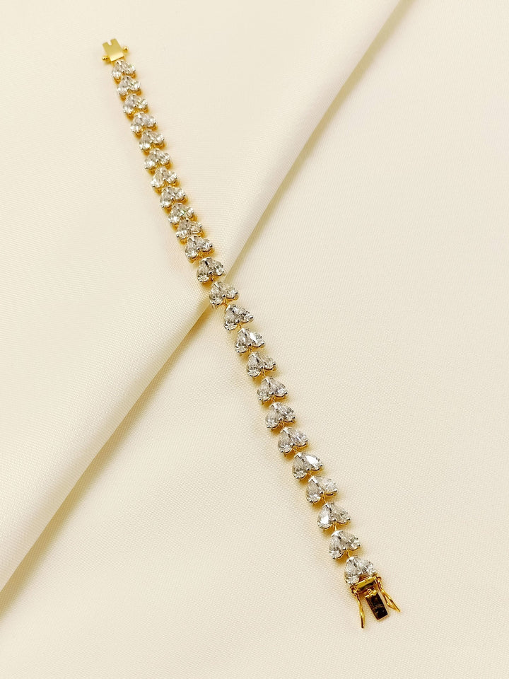 Madhuri 92.5 Silver Swarovski Stone Bracelet