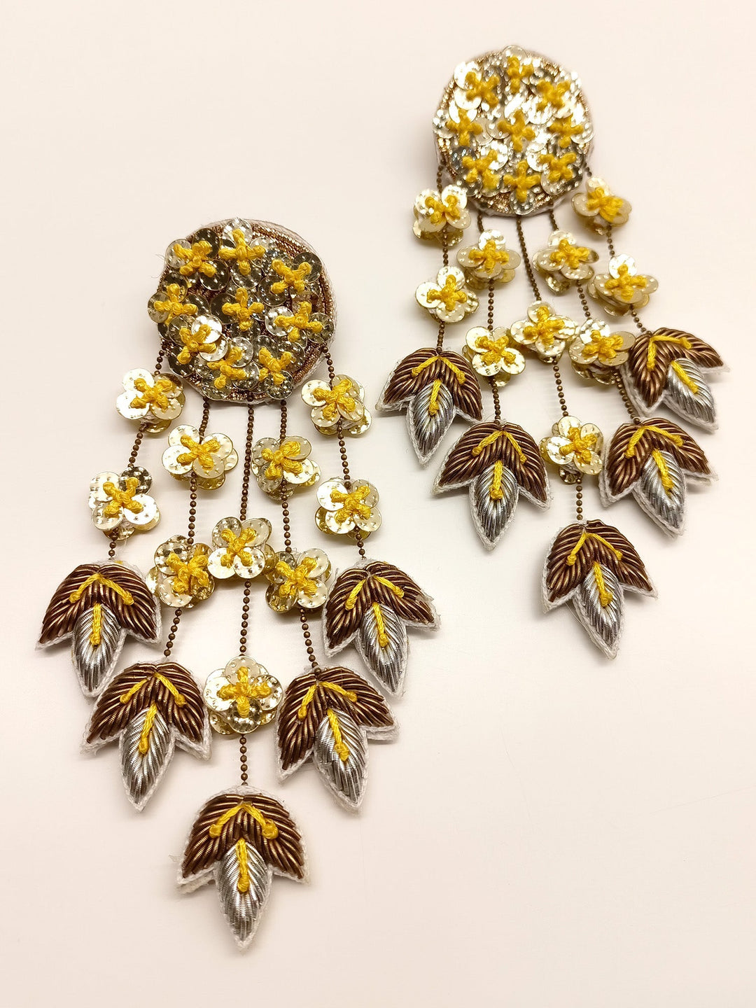 Advaita Yellow Handmade Earrings