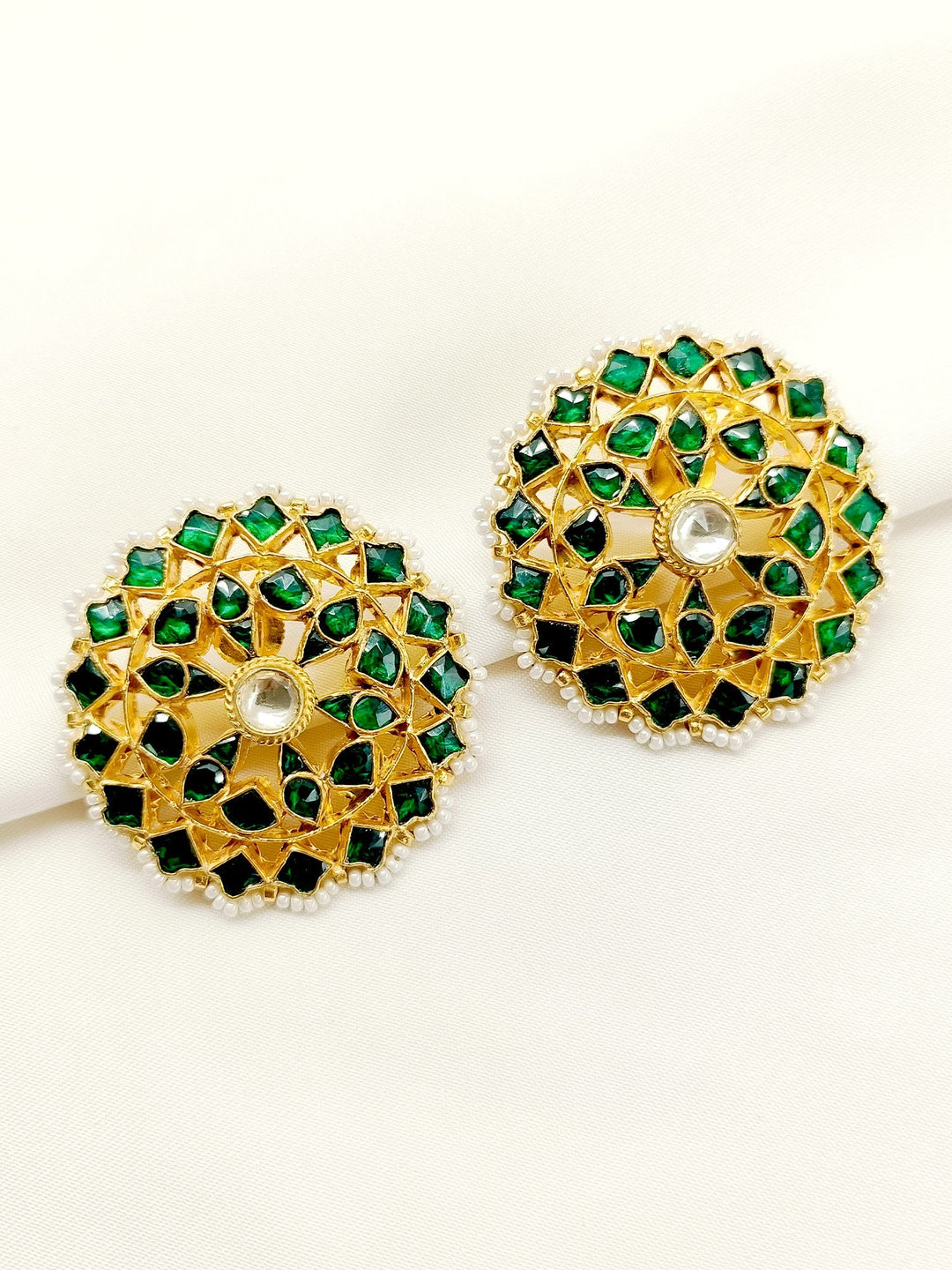 Citra Green kundan Tops