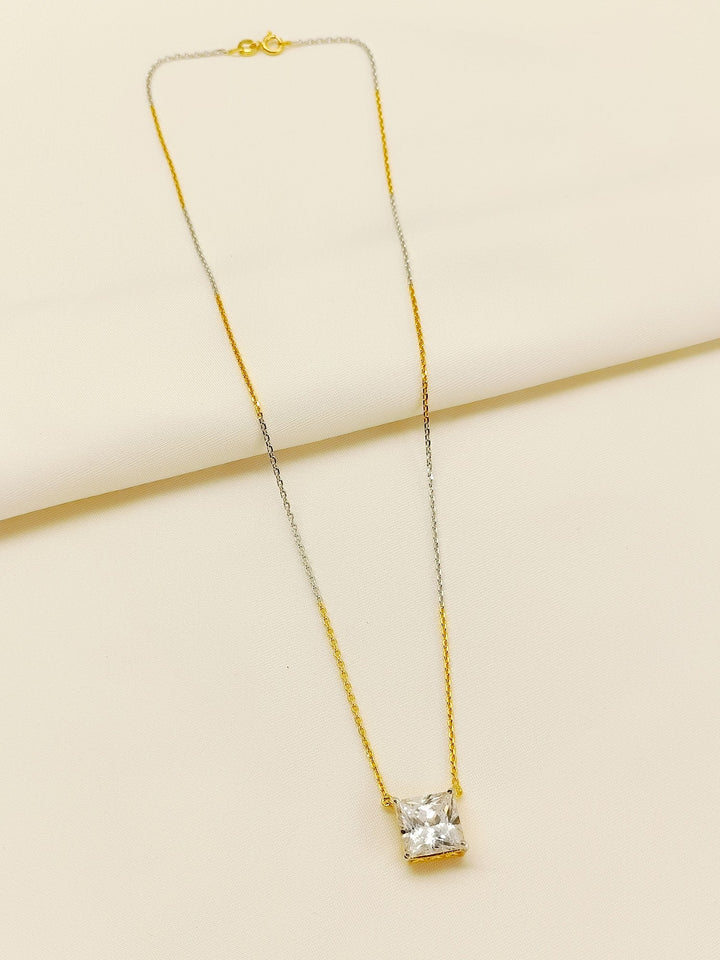 Diksha 92.5 Silver Swarovski Stone Pendal