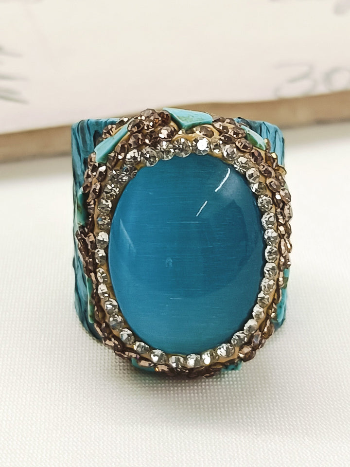 Gori Firozi Western Finger Ring