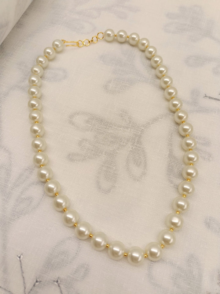 Aastha White Pearl Neckpiece