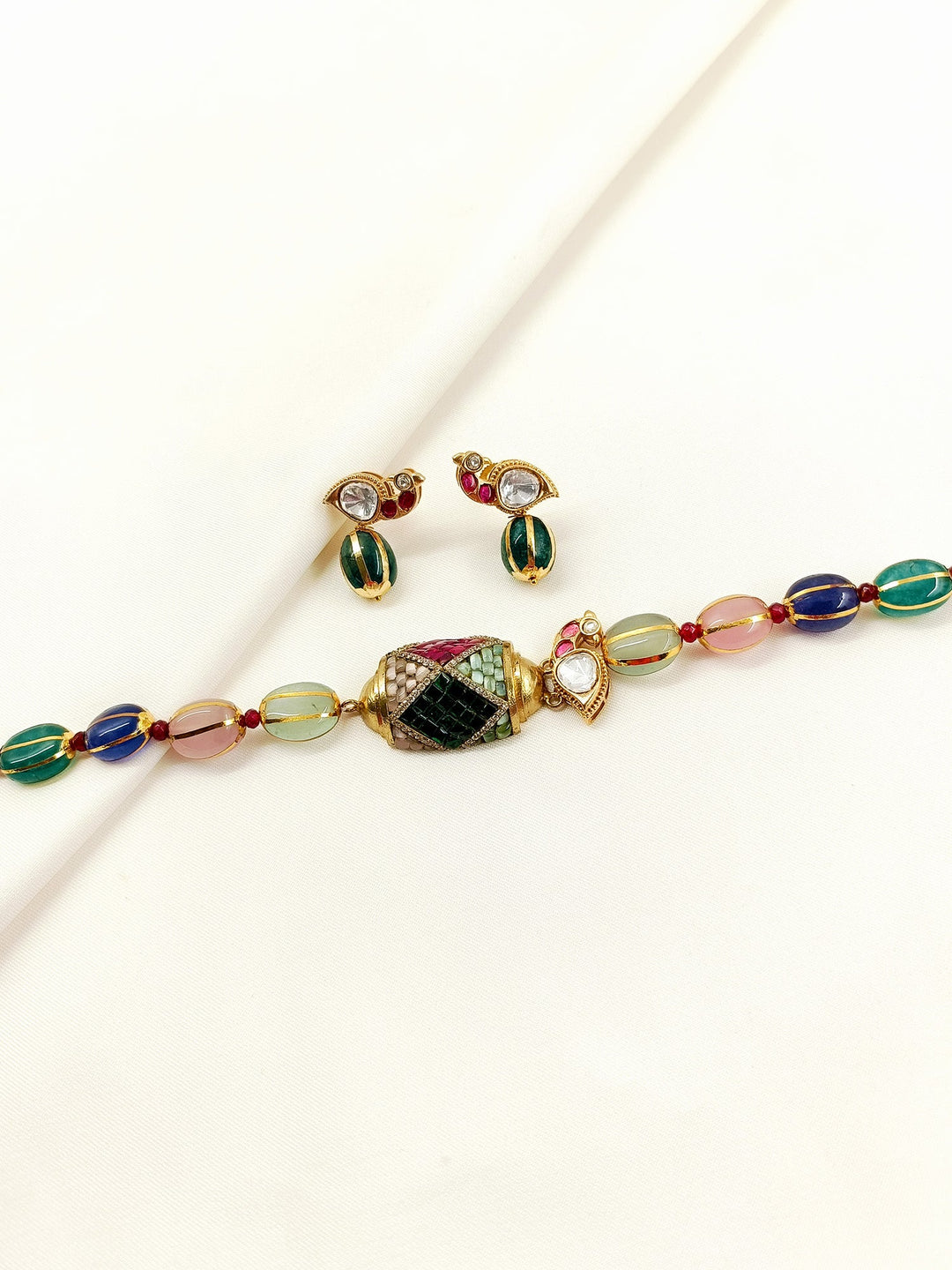 Laina Multi-Color Kundan Choker Set
