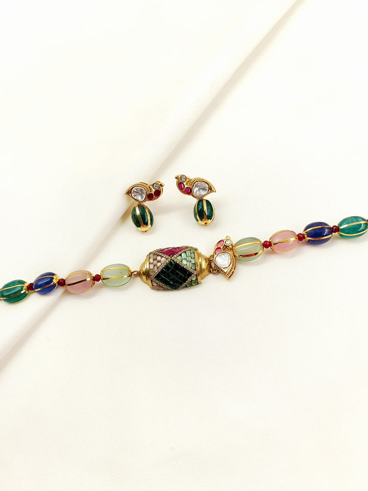 Laina Multi-Color Kundan Choker Set