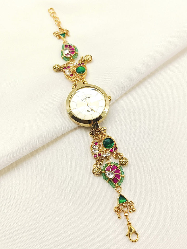 Mangla's Paachi Kundan Watch