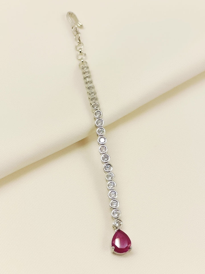 Rumami Ruby American Diamond Teeka
