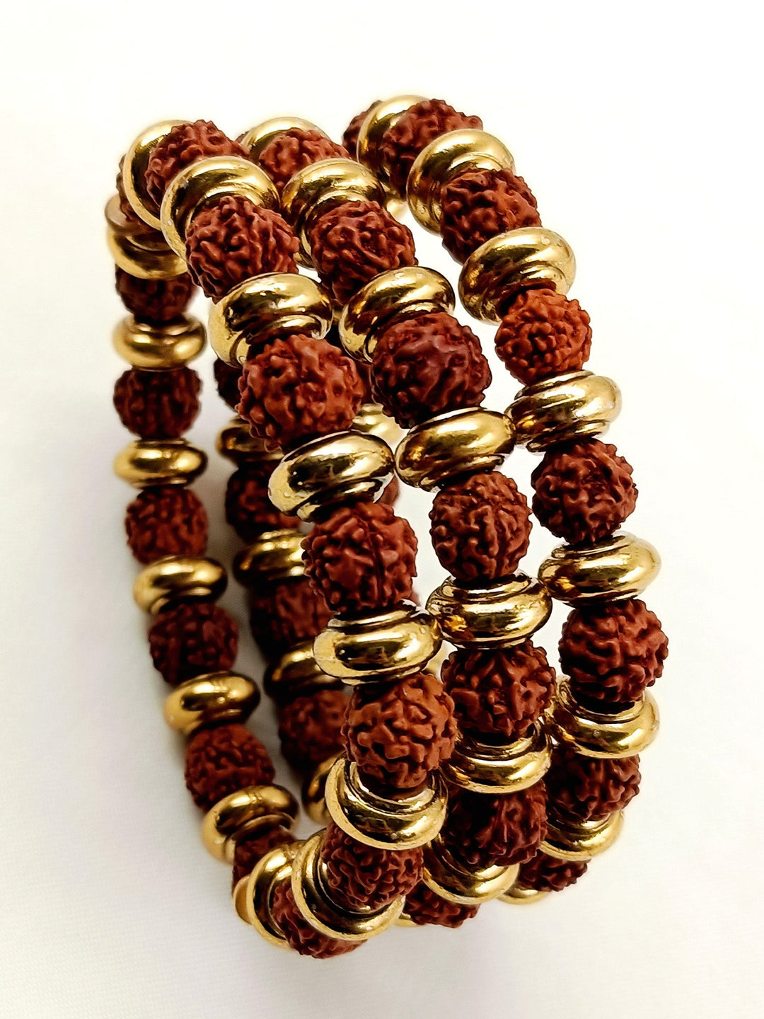 Lavish Rudraksha Multi-Wrap Men’s Bracelet - Beaded