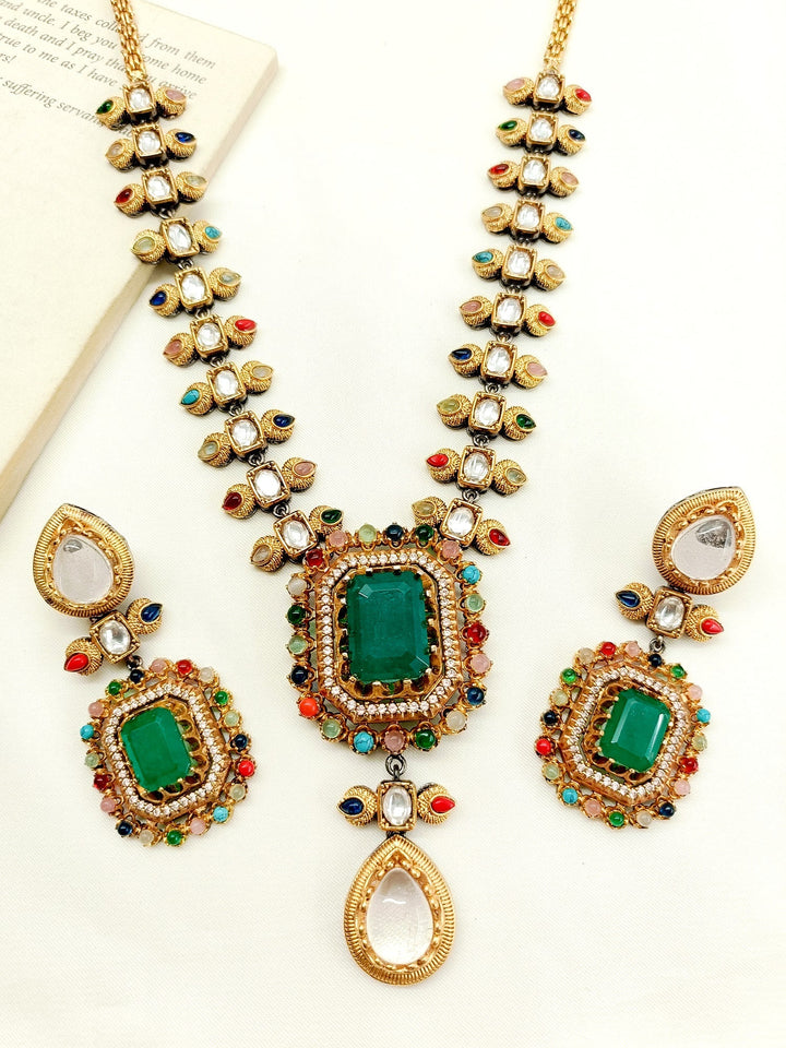 Jaya Navaratna Victorian Necklace Set