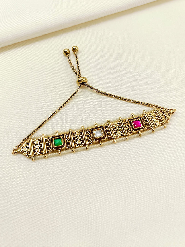 Pavani R&G Kundan Bracelet