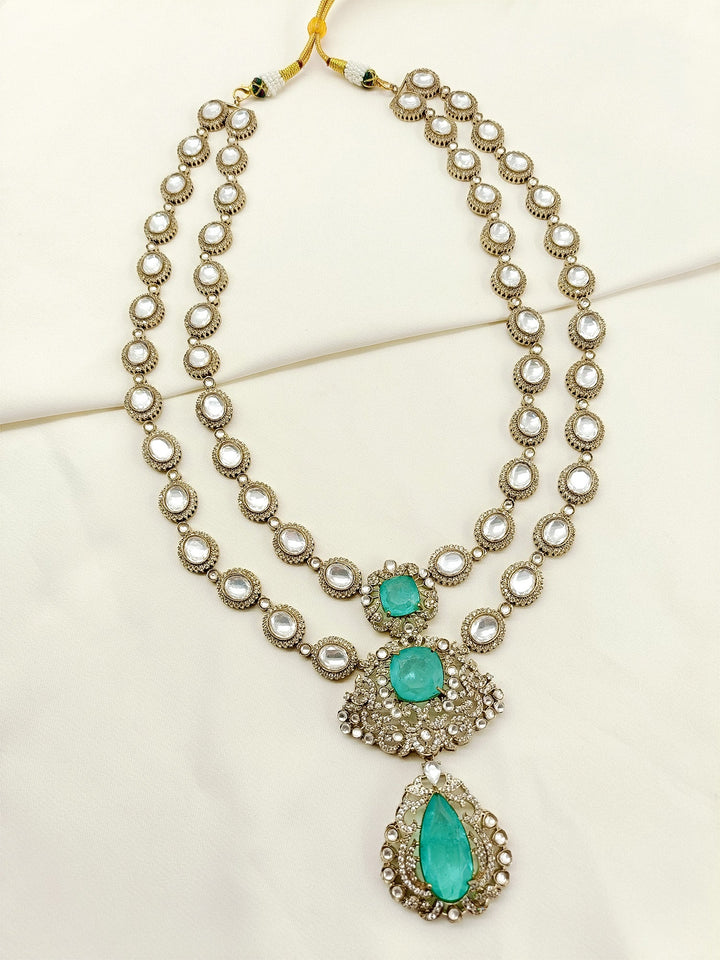 Mahir Mint Green Groom Victorian Neckpiece