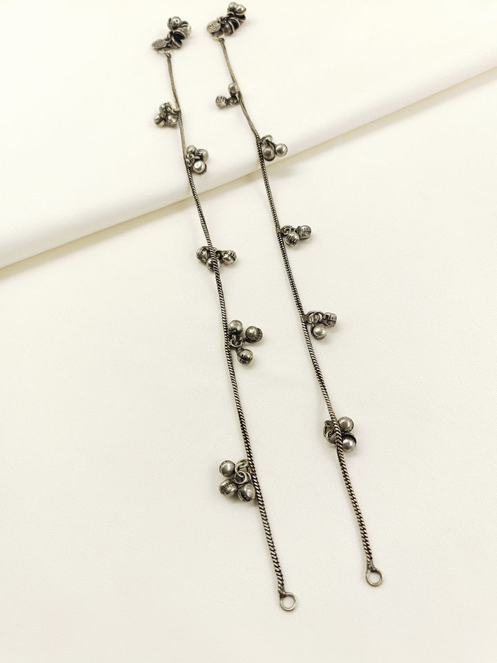 Rubee Oxidized Ghungroo Anklet Pair