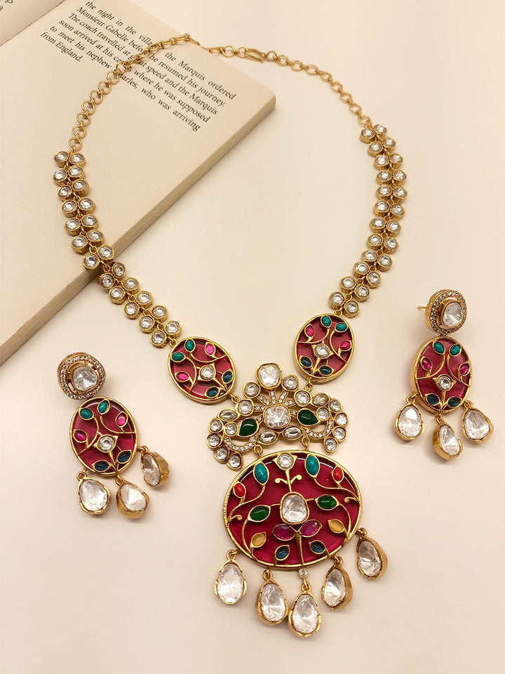 Eravati Multi Colour Boutique Necklace Set