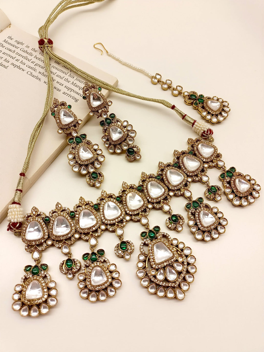 Devi Green Kundan Choker Set