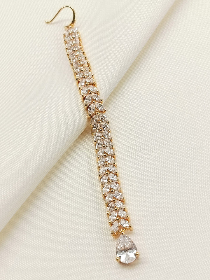 Gamya White American Diamond Teeka