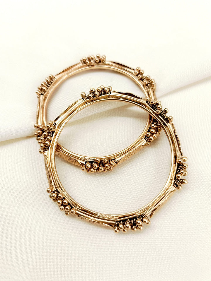Tanupriya Plain Antique Bangles Pair