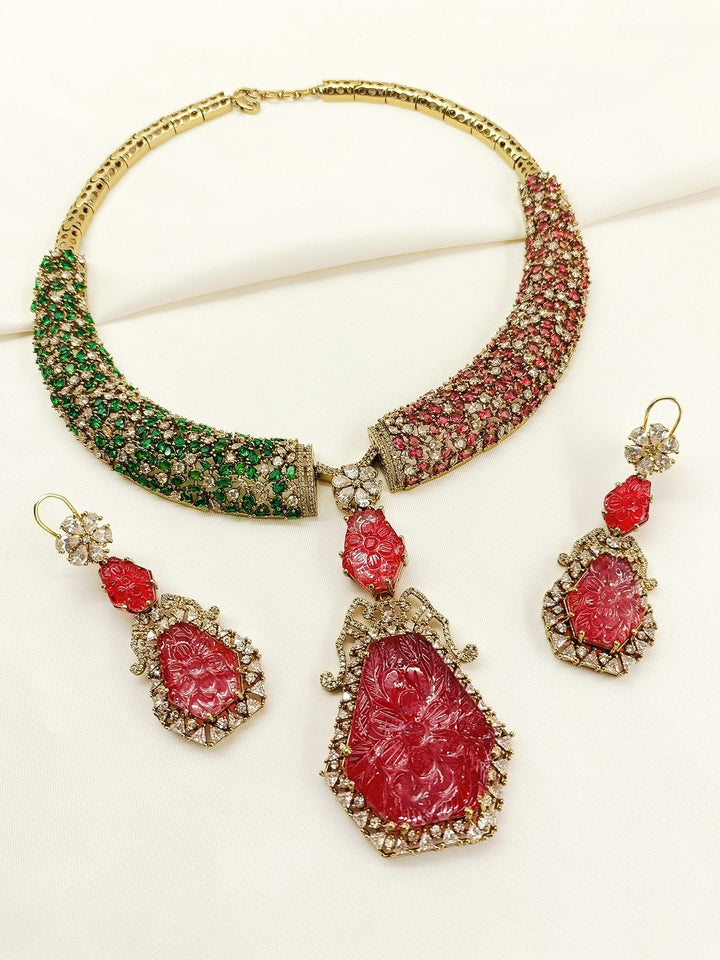 Sylvie R&G Victorian Necklace Set