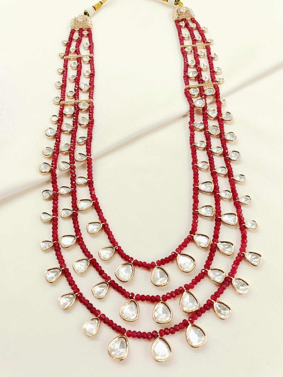 Atharvan Ruby Groom Beads Neckpiece