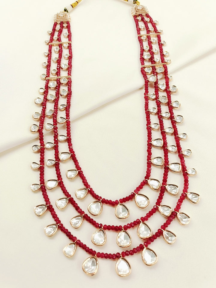 Atharvan Ruby Groom Beads Neckpiece